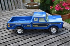 Vintage Nylint Ford Extended Cab Pickup Truck Blue Bike Buggy Pressed Steel -