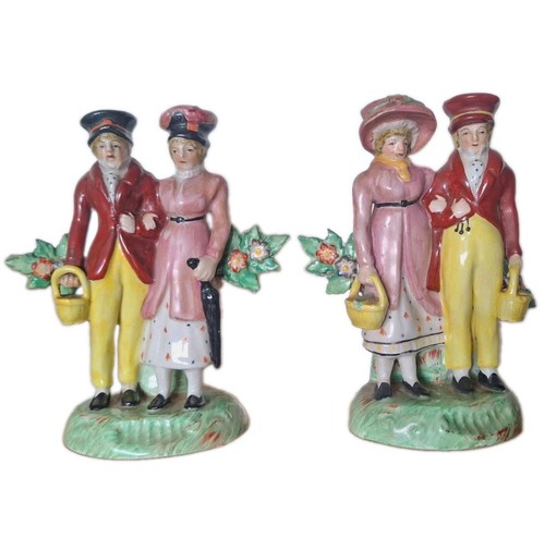 Staffordshire figure kent pair - staffordshire,