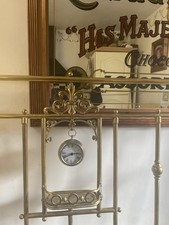 beautiful king size half tester brass bed