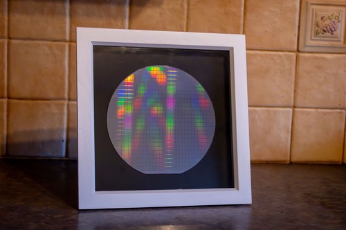 Silicon wafer wall desk - silicon,