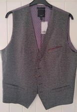 Ted Baker Mens Waistcoat Size  6  Chest 44" Dark Grey