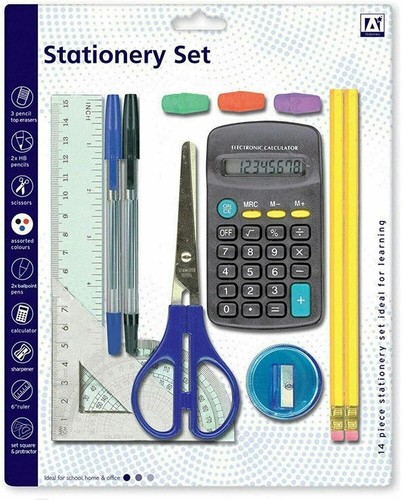 School stationary 14pc maths - stationary,