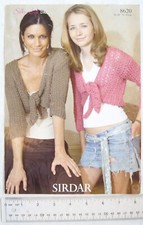 Vintage: Sirdar 8620 bolero, silky look DK, 28-38 inch, 71-97 cm