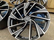 18" VW Golf Adelaide Style Alloy Wheels Gloss Black Polished MK5 6 7 Audi A3