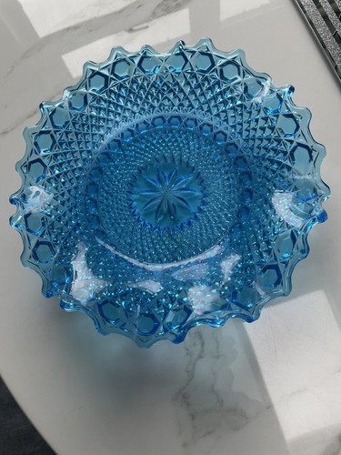 Vintage sowerby blue glass - blue,