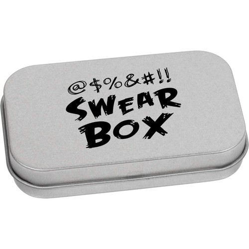 Funny swear box metal hinged - swear,