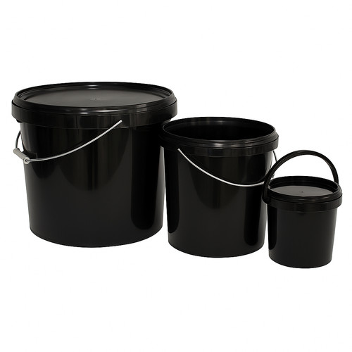 Round bucket with lid - round,