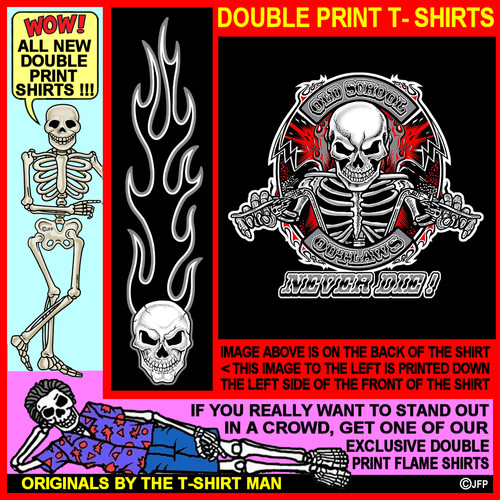 Outlaw skeleton biker custom - skeleton,