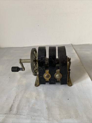 Vintage telephone magneto hand - telephone,