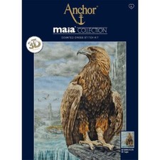 Anchor Maia Collection counted Cross Stitch kit "3D Eagle", DIY