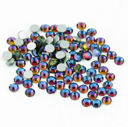 100pcs glass rhinestones - rhinestones, flat