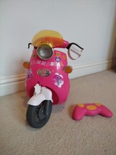 Baby born boutique, motorbike, bike, camping set, bath, clothes and doll