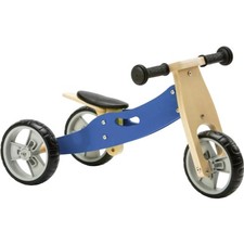 Mini 2 in 1 Wooden Balance Bike Trike & Bicycle for Ages 18 Months to 3 Years 2