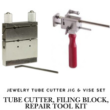 Jewelry Miter Jig & Vise Set – Tube Cutter, Filing Block, Repair Tool Kit