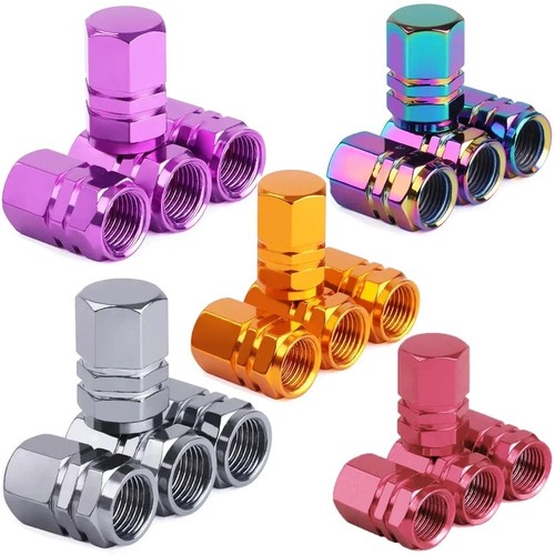 Tyre valve dust caps hex - 4,