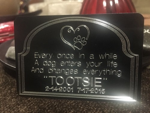 Custom engraved pet - 2"x,
