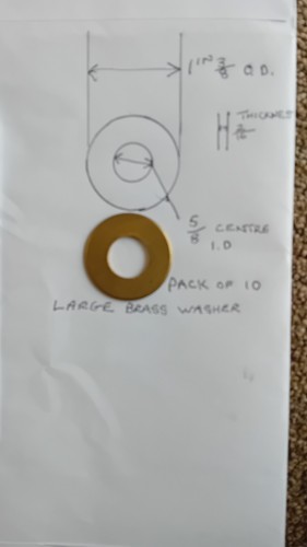 Brass imperial washers - imperial,