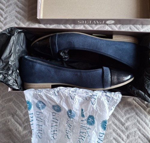 Pavers navy faux suede - faux, patent