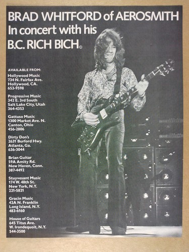 1978 rich bich guitar - 1978, bc
