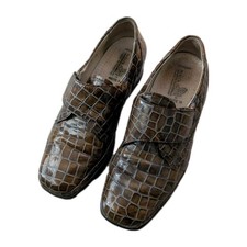 Waldlaufer Brown Patent Leather Womens Shoes UK Size 6