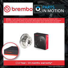 2x Brake Discs Pair Solid fits