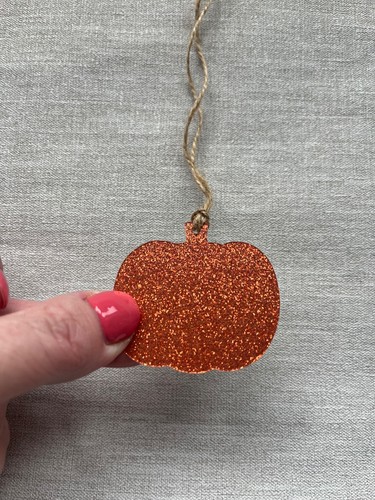 Pumpkin orange glitter - orange,