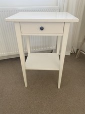 IKEA HEMNES - Bedside Table - White - 1 Small Drawer/ 1 shelf