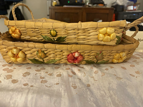 Set rectangular wicker - set,