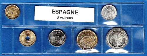 Spain set 6 different new - spain,