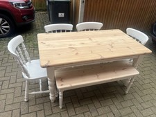 Farmhouse Table 4 Chairs And A