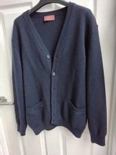Marks And Spencer Men's Cardigan Size Medium Chest 38-40 Navy