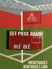 Set Piece Again Arsenal Enamel