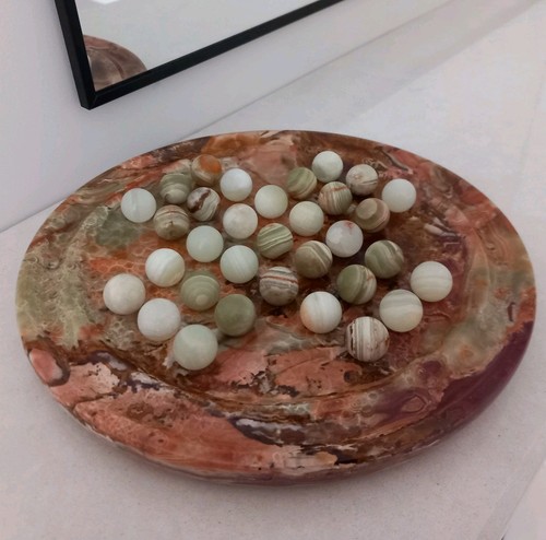 Onyx natural stone - stone, round