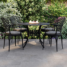 Cast aluminium table and - cast,