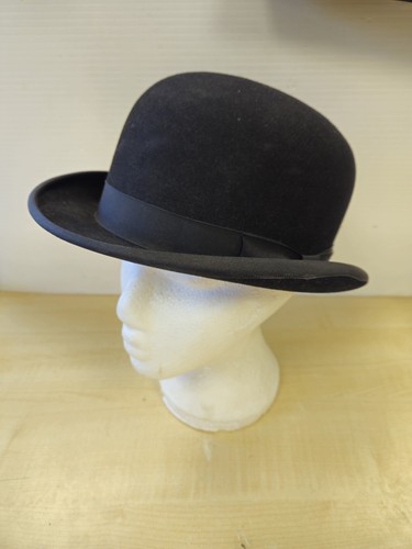 Dunn black bowler hat - co,