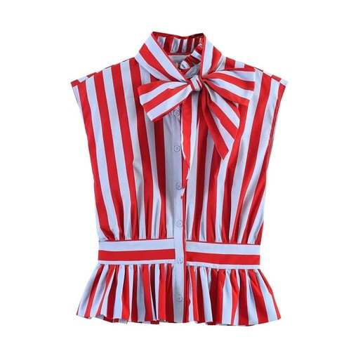 Women striped bowknot - striped,