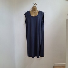 Hush Dress Large Blue Stretch