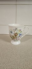Vintage Aynsley Fine Bone China Wild TUDOR Floral Mug / Cup.