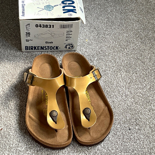 Birkenstock gizeh gold - gizeh,
