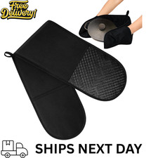 Black Oven Gloves Double Heat