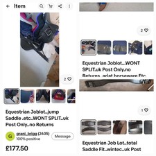 Equestrian Joblot...uk Post