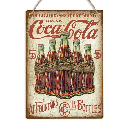 Coca cola cents metal wall - cola, 5