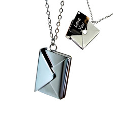 Envelope Letter Locket Pendant