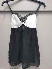 Ann Summers Florence  Black + Ivory  Babydoll  Size 12