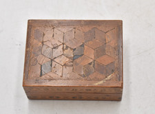 Antique tunbridge ware - ware, box