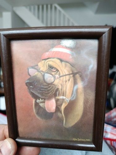 Framed art print titled - print,