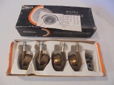 4 x VINTAGE KENRICK BRONZE COLOURED FURNITURE CASTORS - NEW OLD STOCK - BOXED
