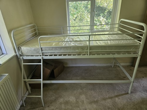 Single bed with new - with, mattress