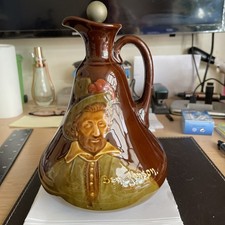 ROYAL DOULTON KINGSWARE BEN JONSON DEWAR'S WHISKEY FLAGON 