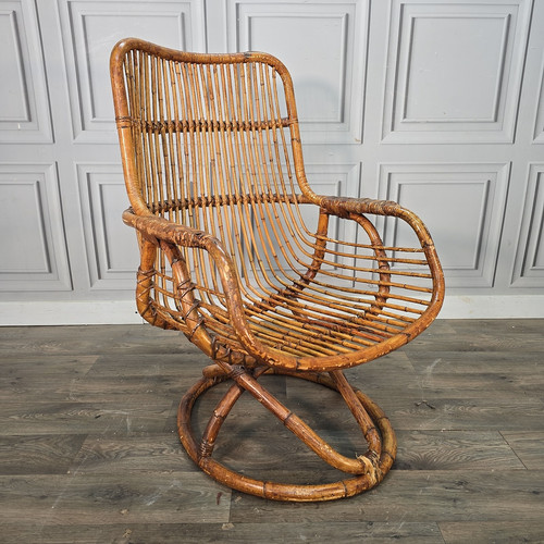 Vintage rattan pod - pod, chair